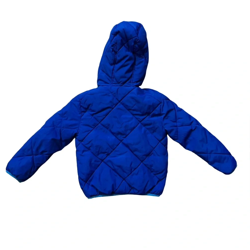 Cat & Jack Hooded Puffer Jacket Royal Blue Boys Youth Size XS